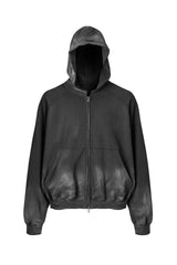 Acid Washed Cropped Hoodies