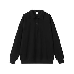 Men's High Street Fashion 350gsm Solid Color Polo