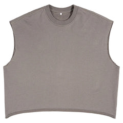 Crop 340gsm Terry Tank Top Sleeveless