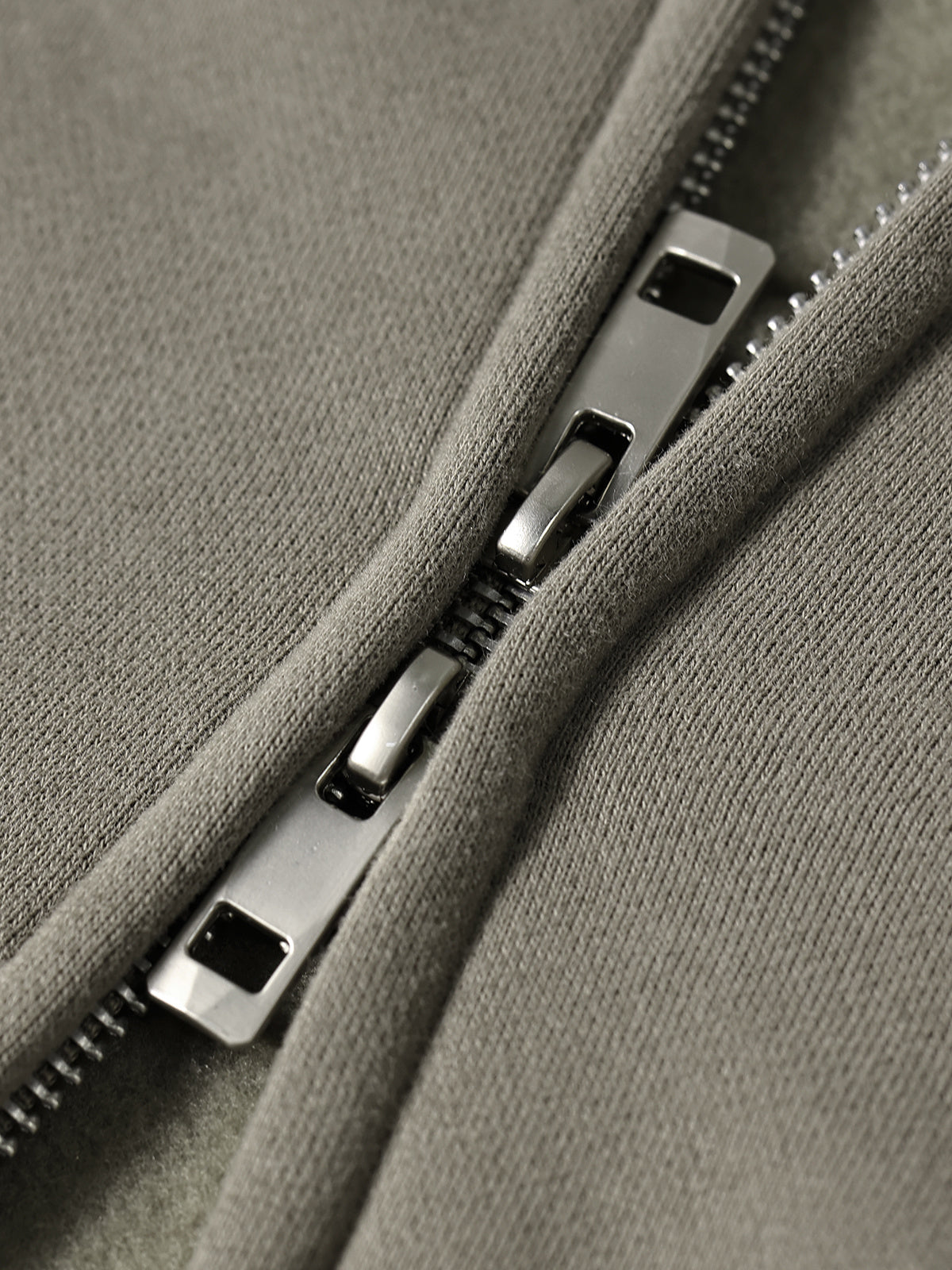 Unisex Solid Zip-up Hoodies