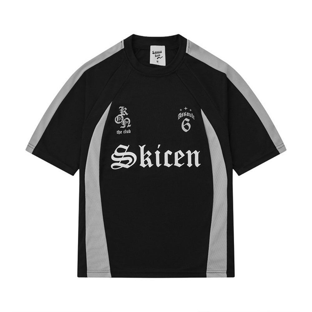 Men‘s Crew Neck Print Athletic Jersey