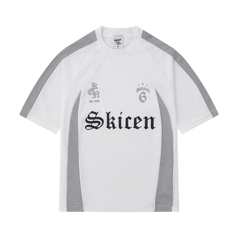 Men‘s Crew Neck Print Athletic Jersey
