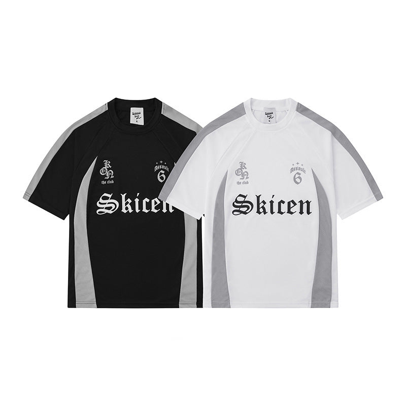 Men‘s Crew Neck Print Athletic Jersey