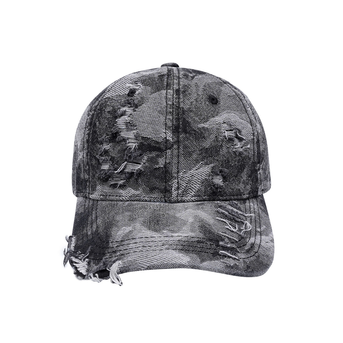 Distressed Denim Baseball Cap