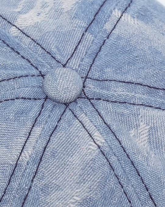 Distressed Denim Baseball Cap