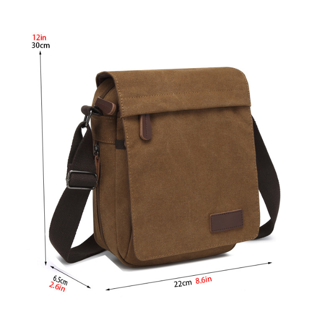 Vintage Canvas Crossbody Bag
