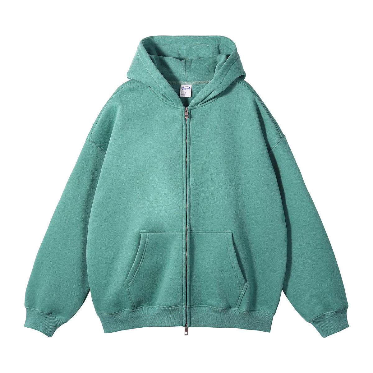 Unisex Solid Zip-up Hoodies