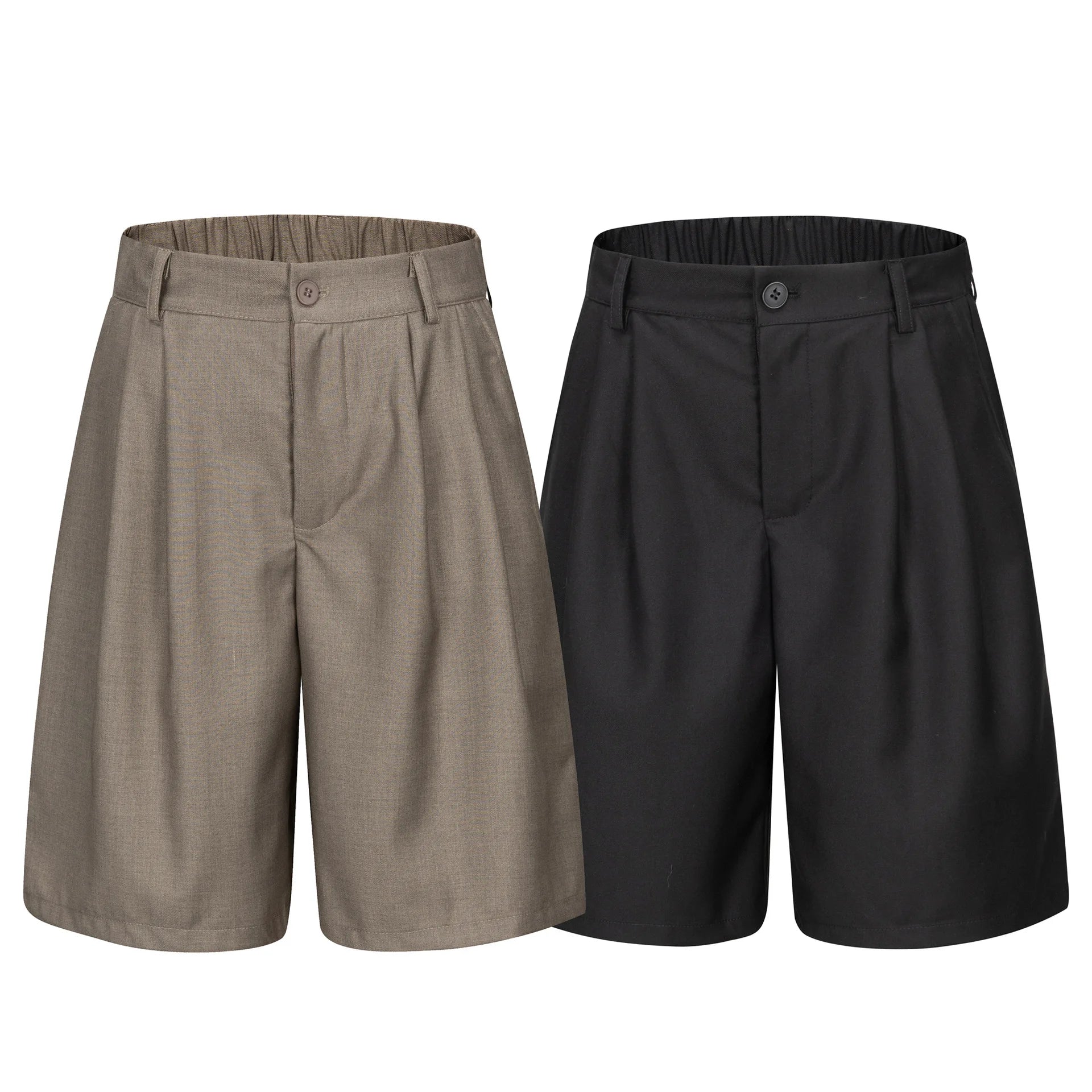 Blank Premium Elastic Waist Shorts