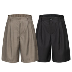 Blank Premium Elastic Waist Shorts
