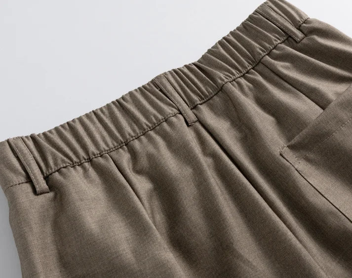 Blank Premium Elastic Waist Shorts