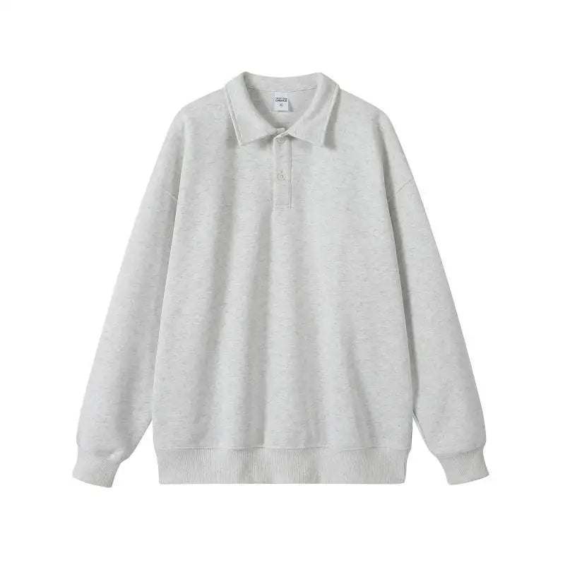 Men's High Street Fashion 350gsm Solid Color Polo