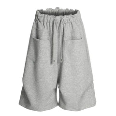 Summer Solid Color Simple Elastic Waist Short