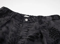 Men's Vintage Baggy Snake Pattern Cargo Pants