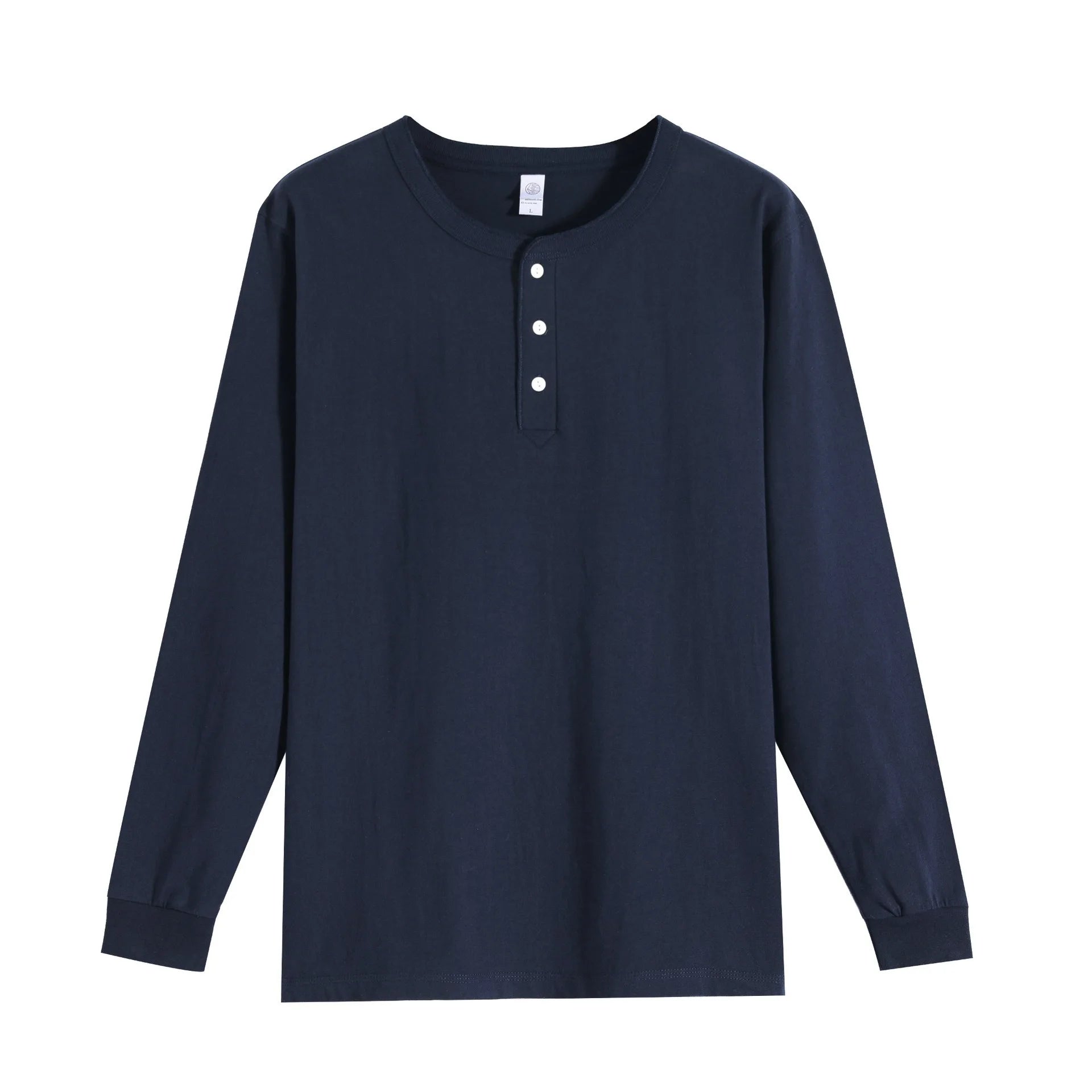 Button up 100% Cotton Henley Sweatshirts