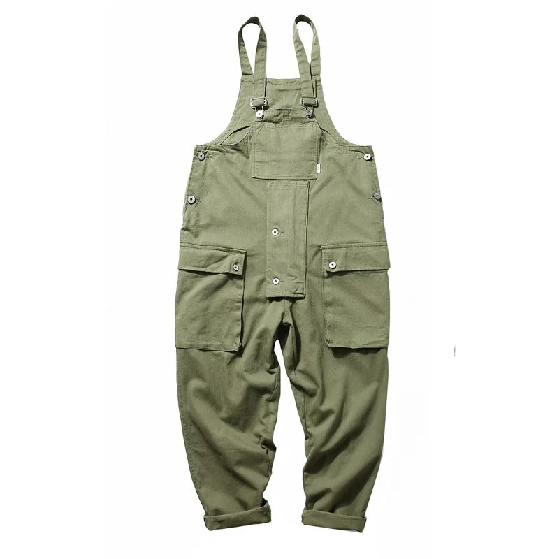 Men's Riding Pants Jumpsuit Bib Overall Jeans