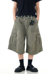 Men's Multi-Pocket Loose Fit Casual Work Shorts