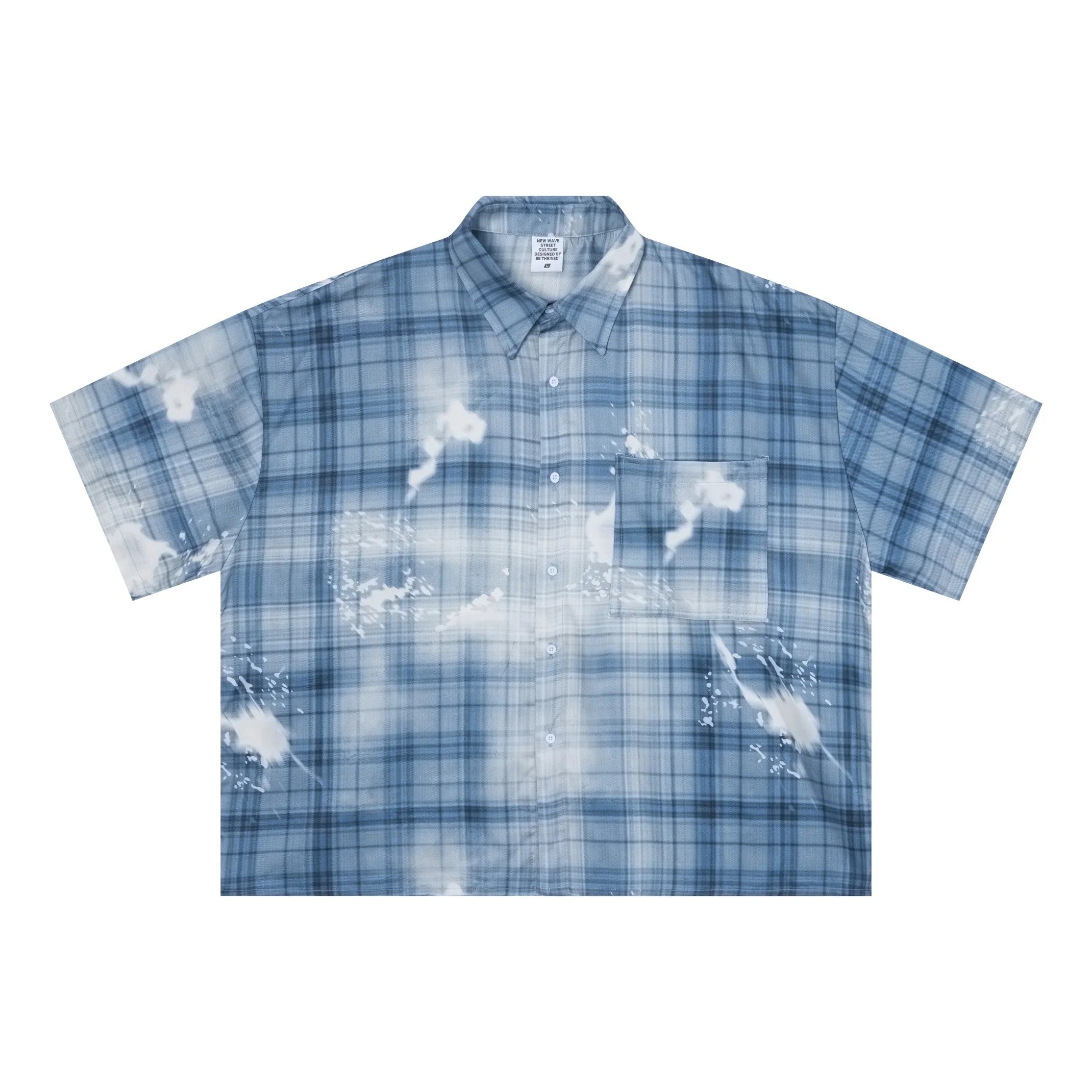 Fashion Retro Plaid Shirt T-Shirt