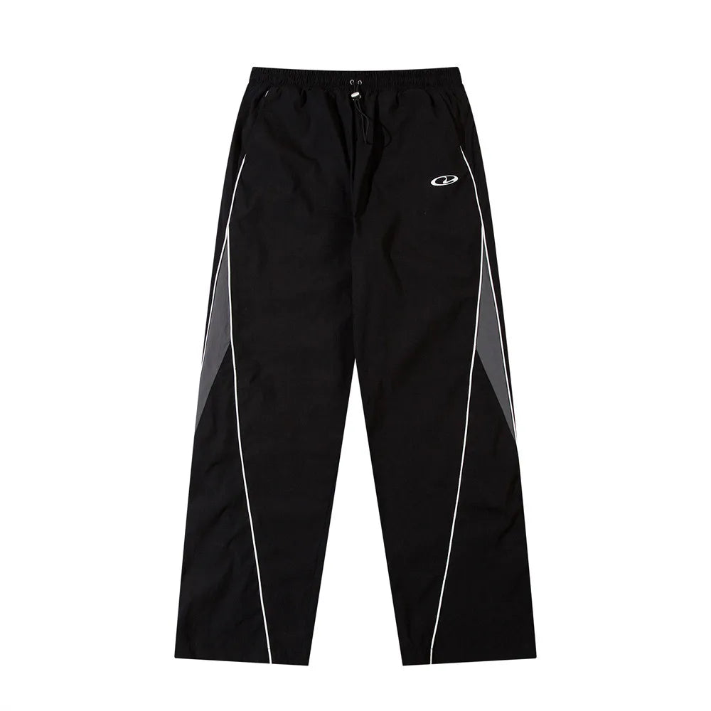 Elastic Waist Wide-Leg Sweatpants