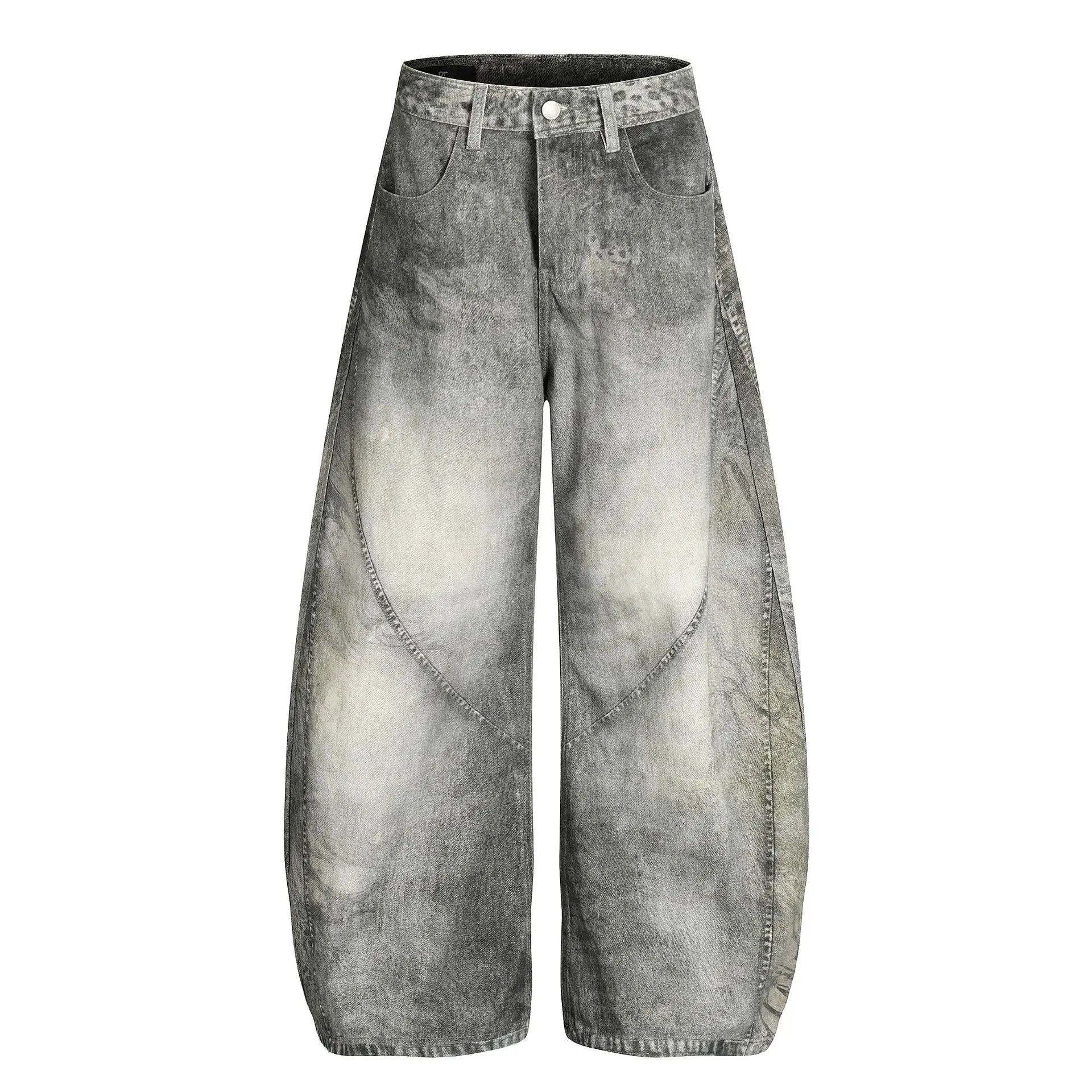 Men's Mid Waist High Street Vintage Jeans