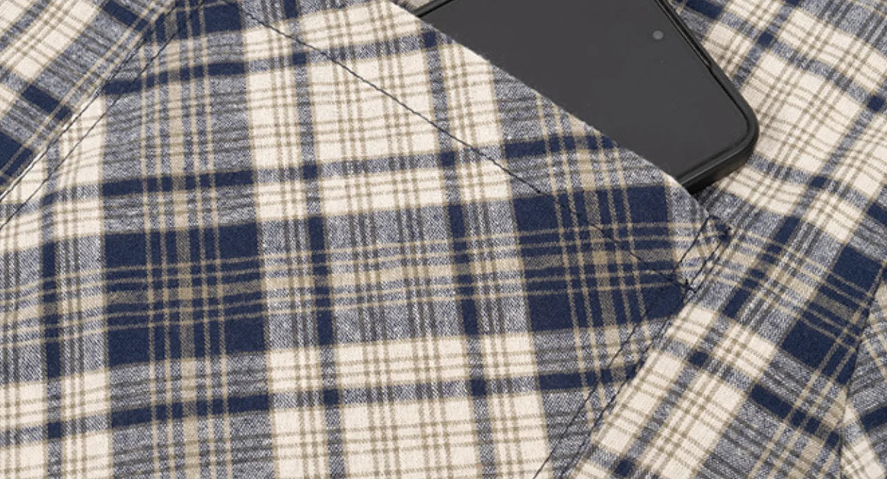 Men's Boxy Fit Streetwear Plaid Short Sleeve