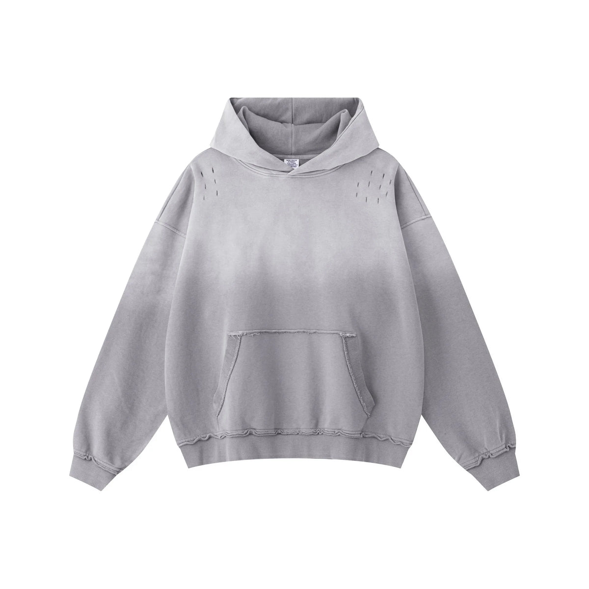 Distressed  370gsm 100% Cotton Tie Dye Hoodie