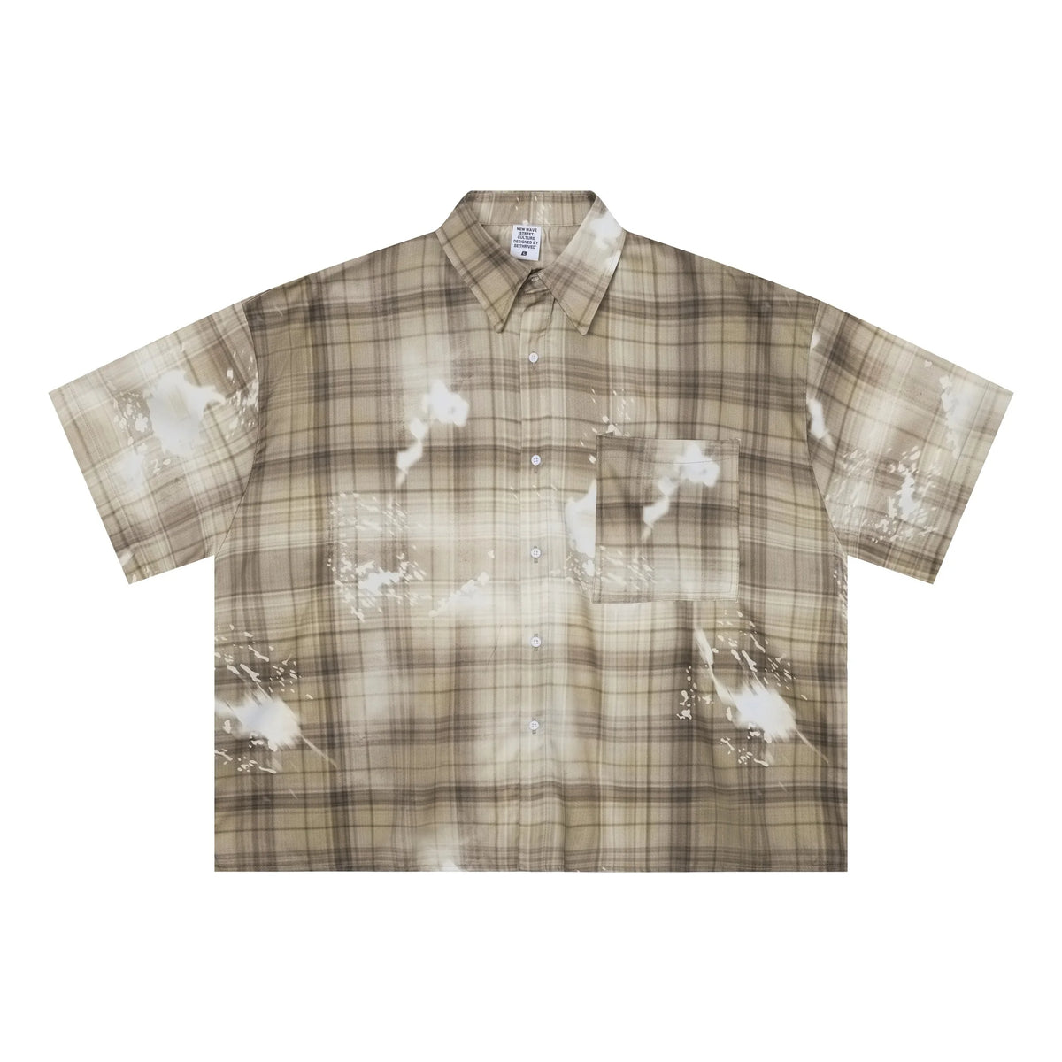 Fashion Retro Plaid Shirt T-Shirt