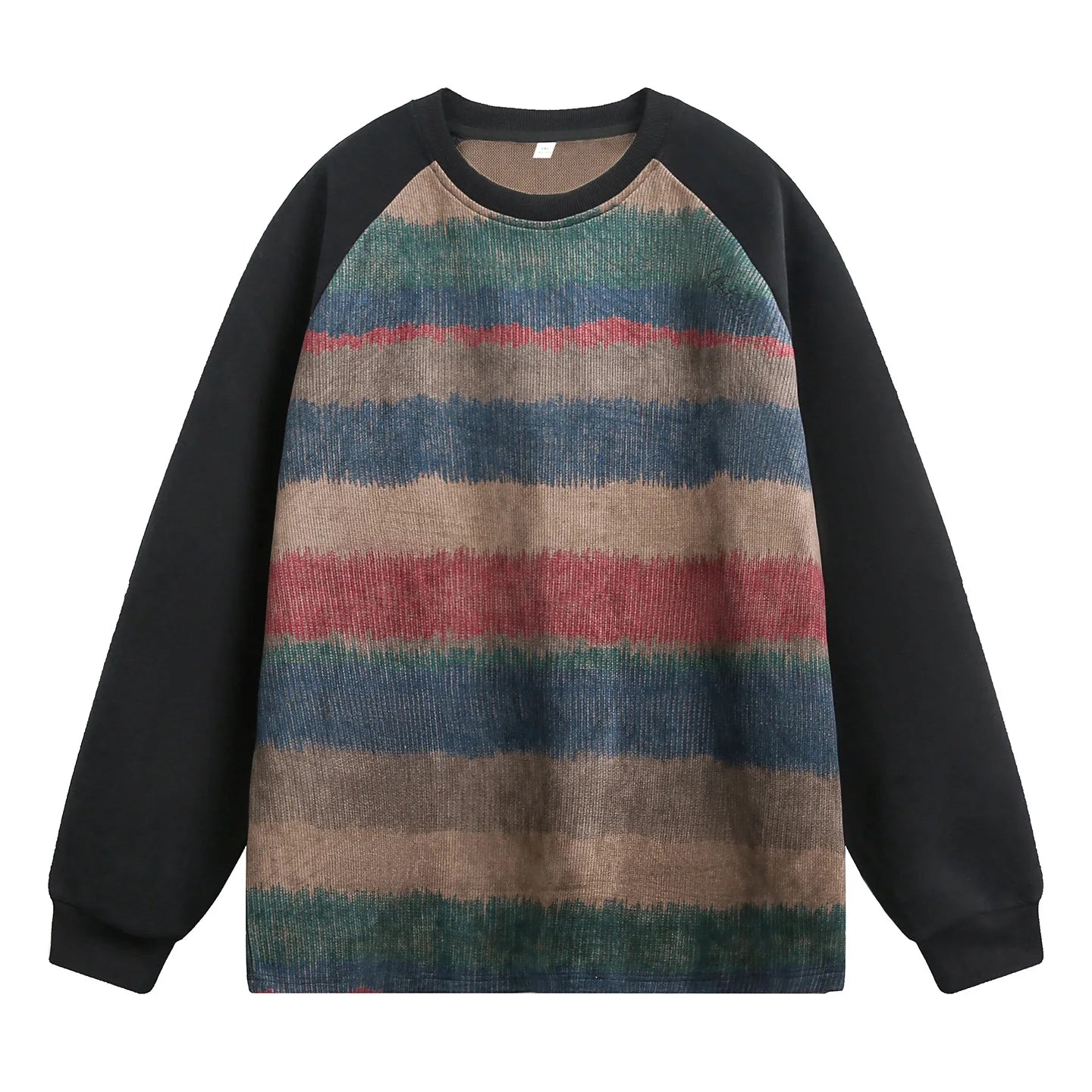 New Unisex American Retro Striped Pullover