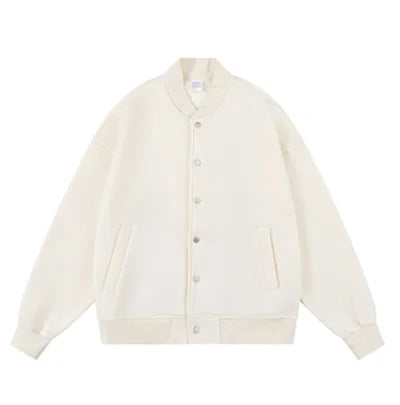 New Style 350gsm Solid Color Baseball  Jacket