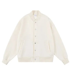 New Style 350gsm Solid Color Baseball  Jacket