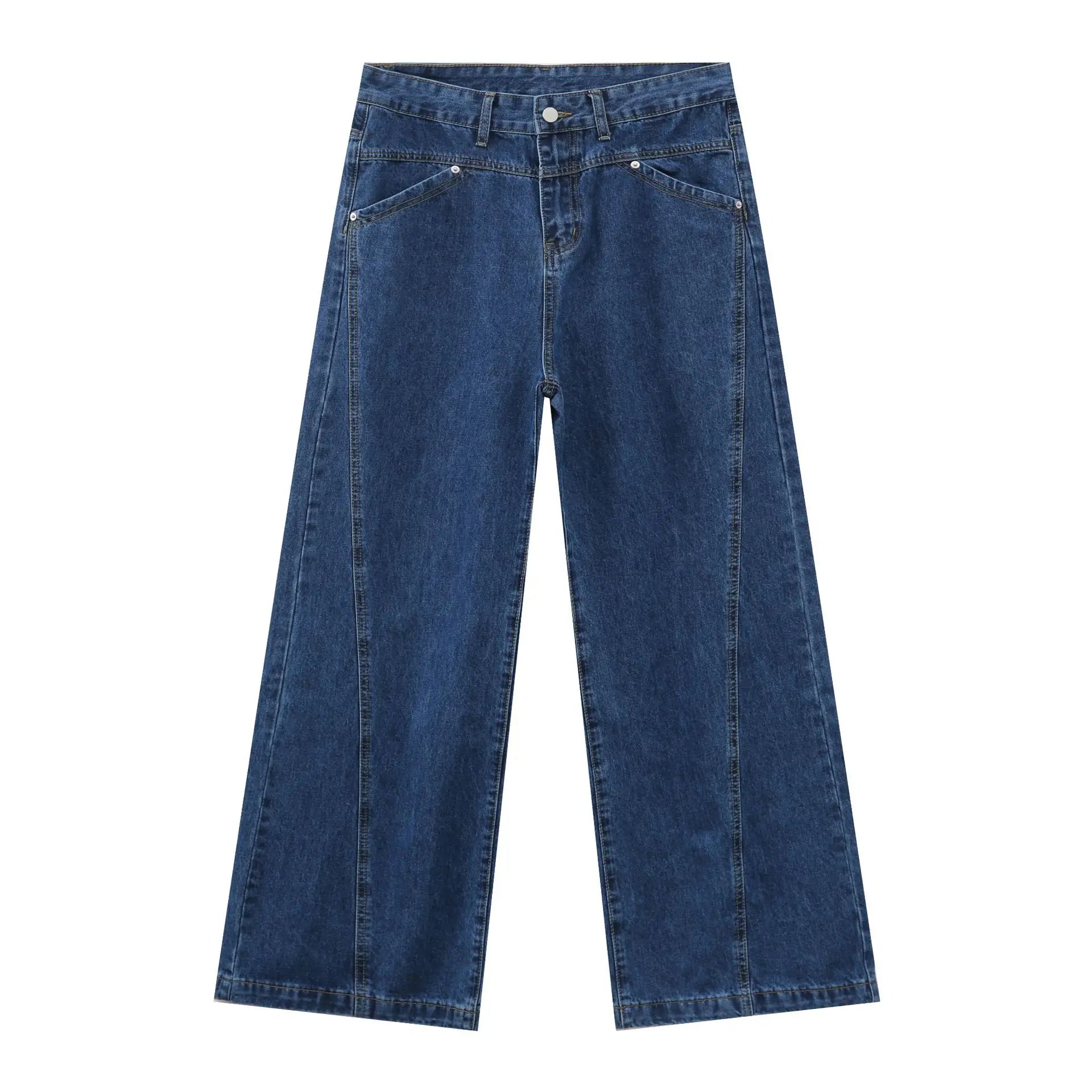 Men's Blank Wide Leg Jeans