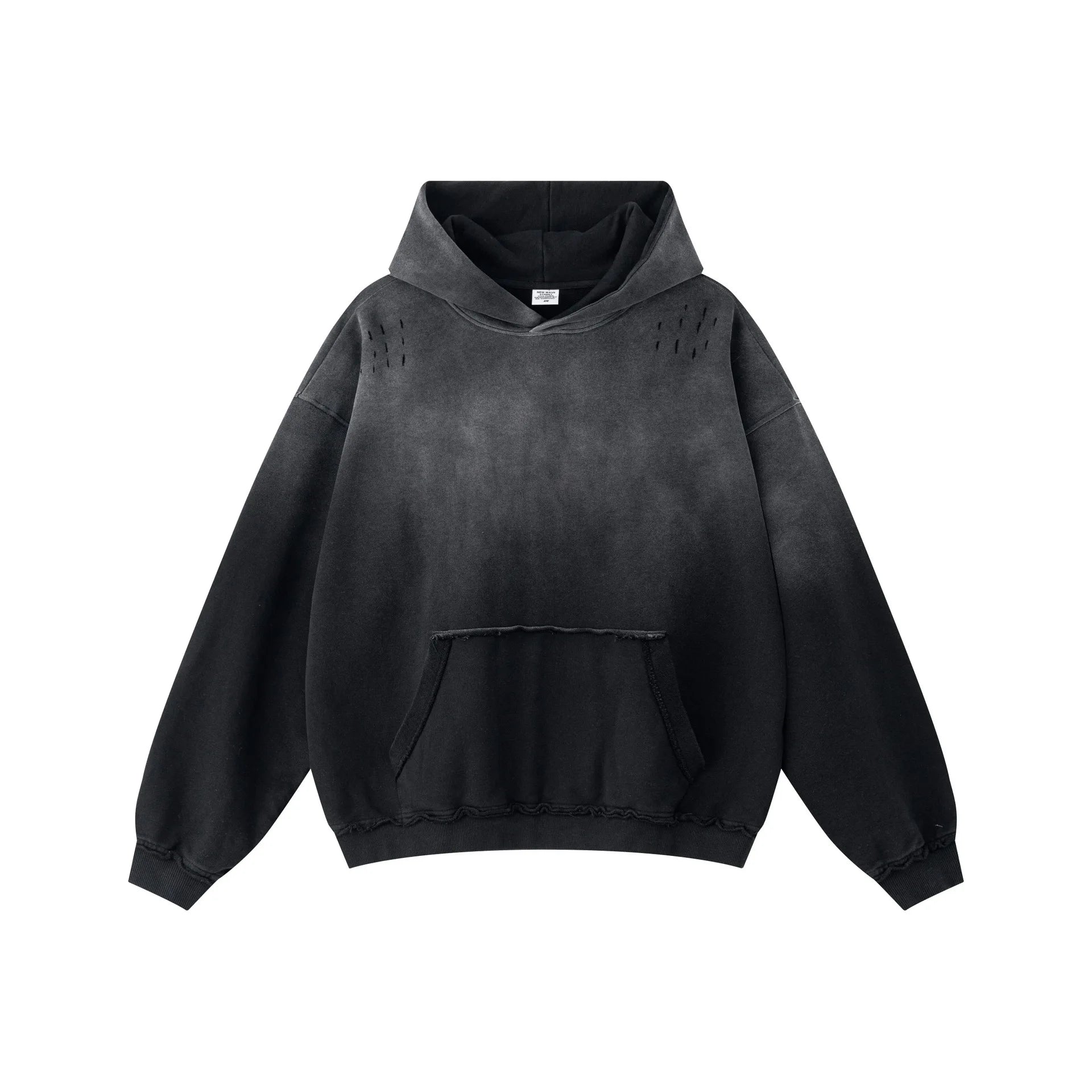 Distressed  370gsm 100% Cotton Tie Dye Hoodie