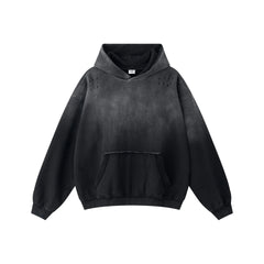 Distressed  370gsm 100% Cotton Tie Dye Hoodie