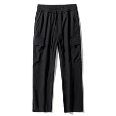 Spring Lightweight Casual Solid Color Flat Cargo Pants