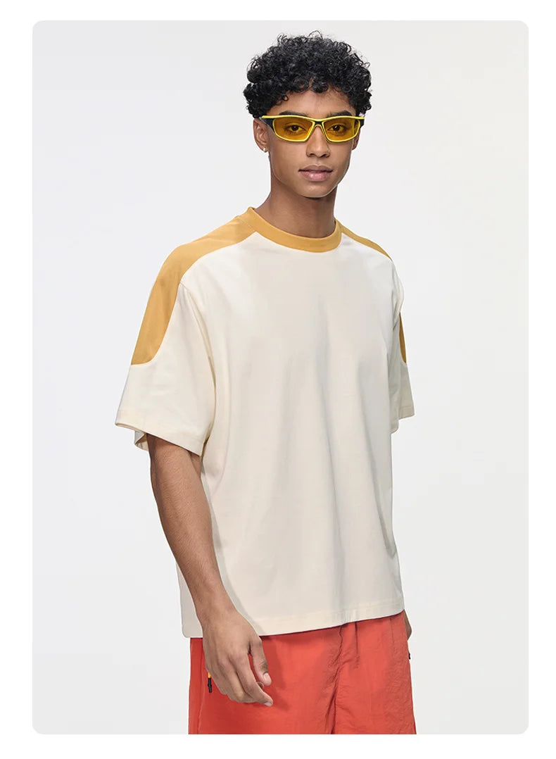 240 Grams Loose Casual Tops Cropped Style