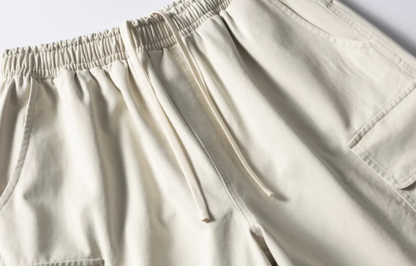 Men's Summer 100% Cotton Cargo Shorts