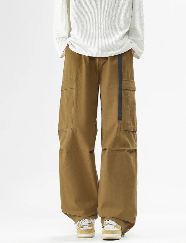 High Quality Baggy Multiple Pockets Wide Legs Cargo Pants