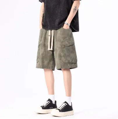 Casual Streetwear Cargo Shorts With Side Pockets