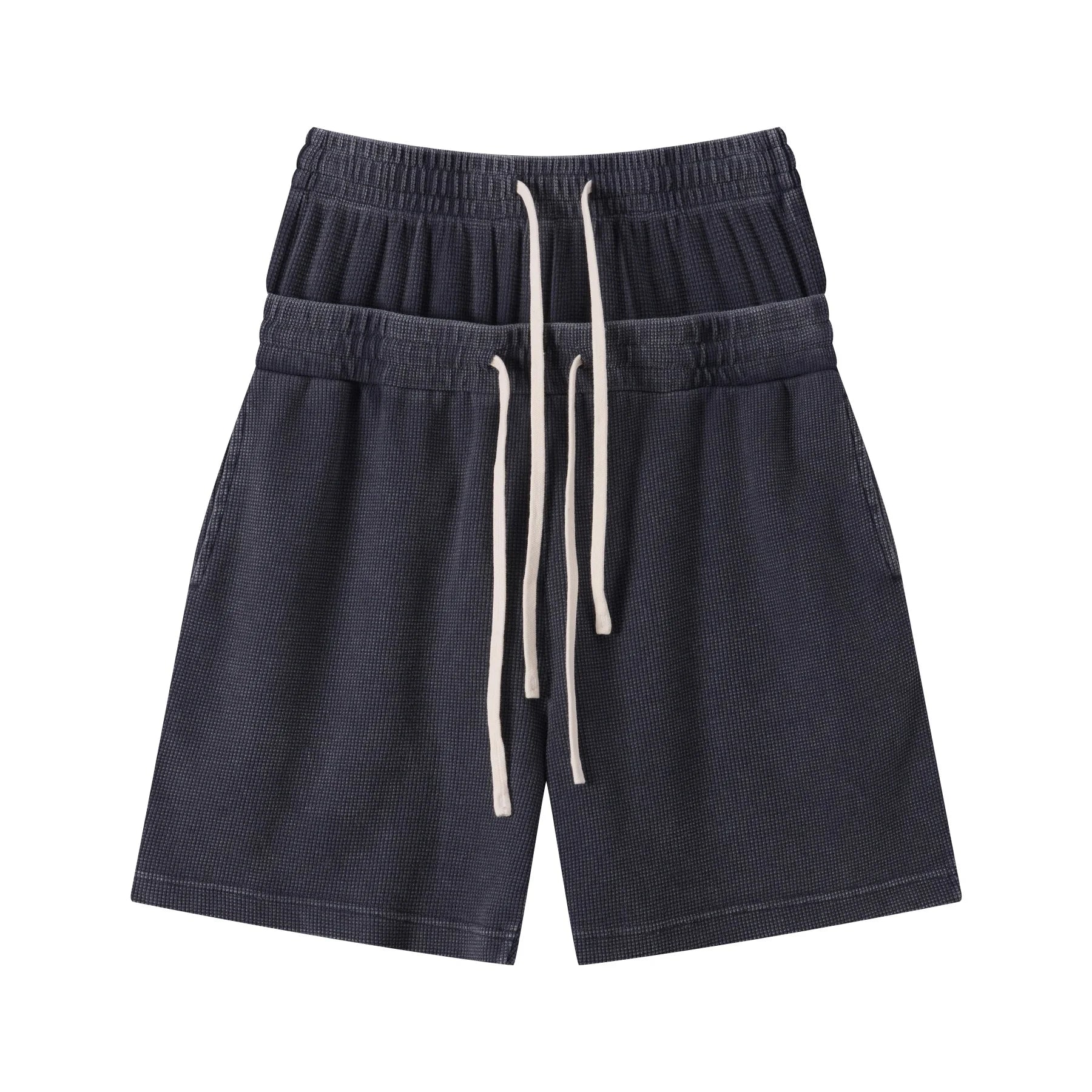 Vintage Washed 235gsm Double Waist Loose Shorts