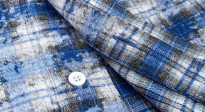 Men's Retro Plaid Short-Sleeved Shirt