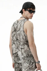 Men's Camouflage Loose Sleeveless