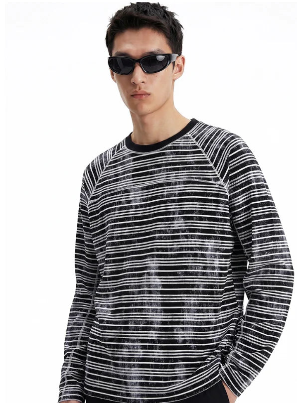 210gsm Soft Comfortable Striped Long Sleeve