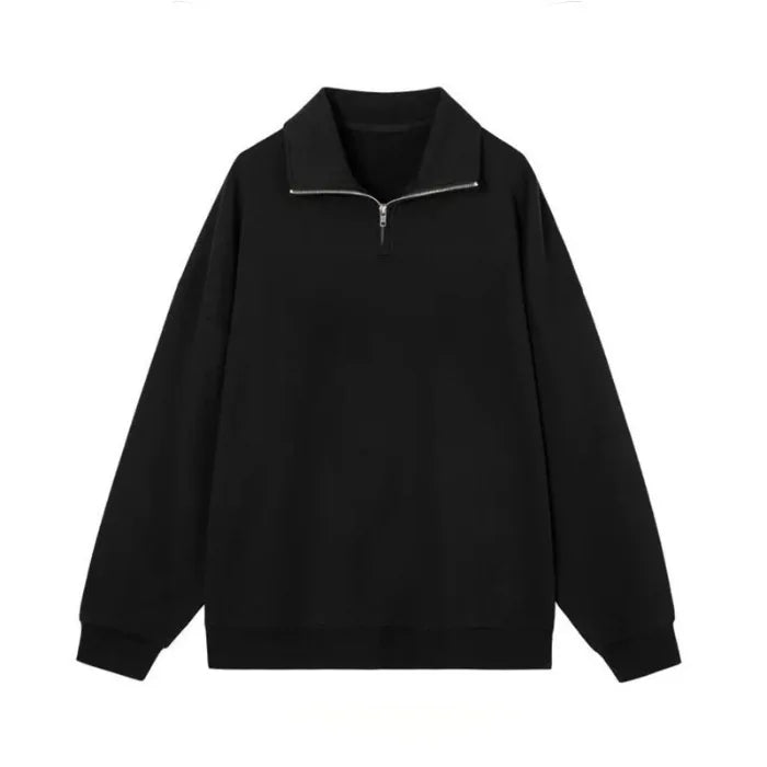 Men's  Half Zipper Oversized Pullover