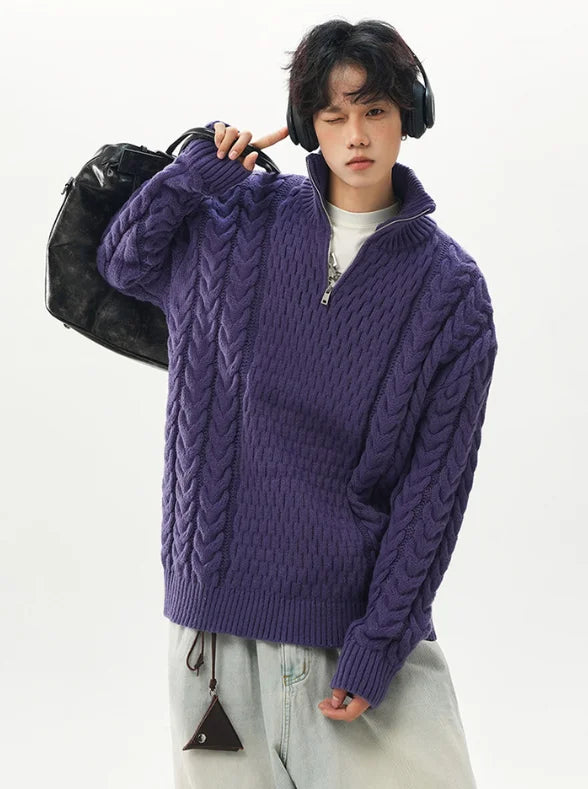 Fashion Style Men's Knitted Sweater