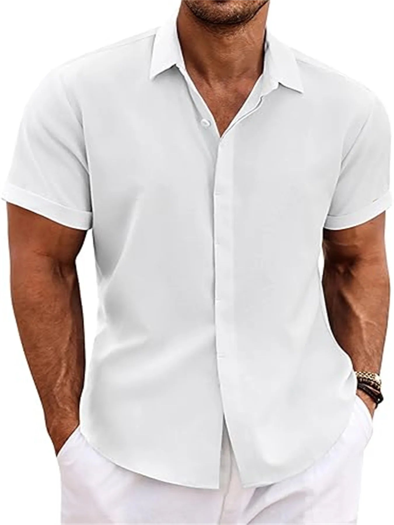 Fashion Solid Color Shirt