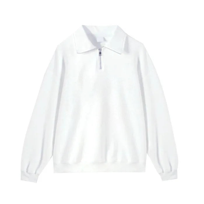 Men's  Half Zipper Oversized Pullover
