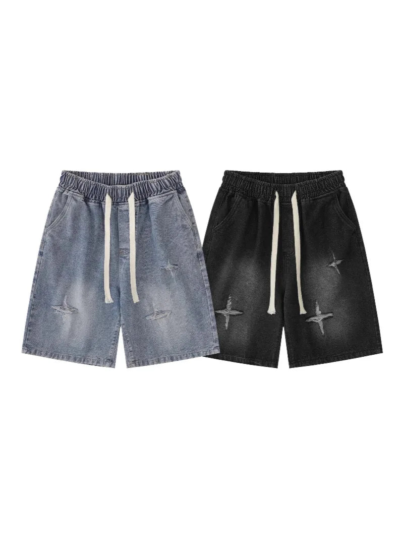 Vintage Distressed Denim Shorts