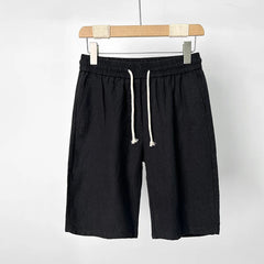 Casual Loose Fit Breathable Linen Regular Shorts