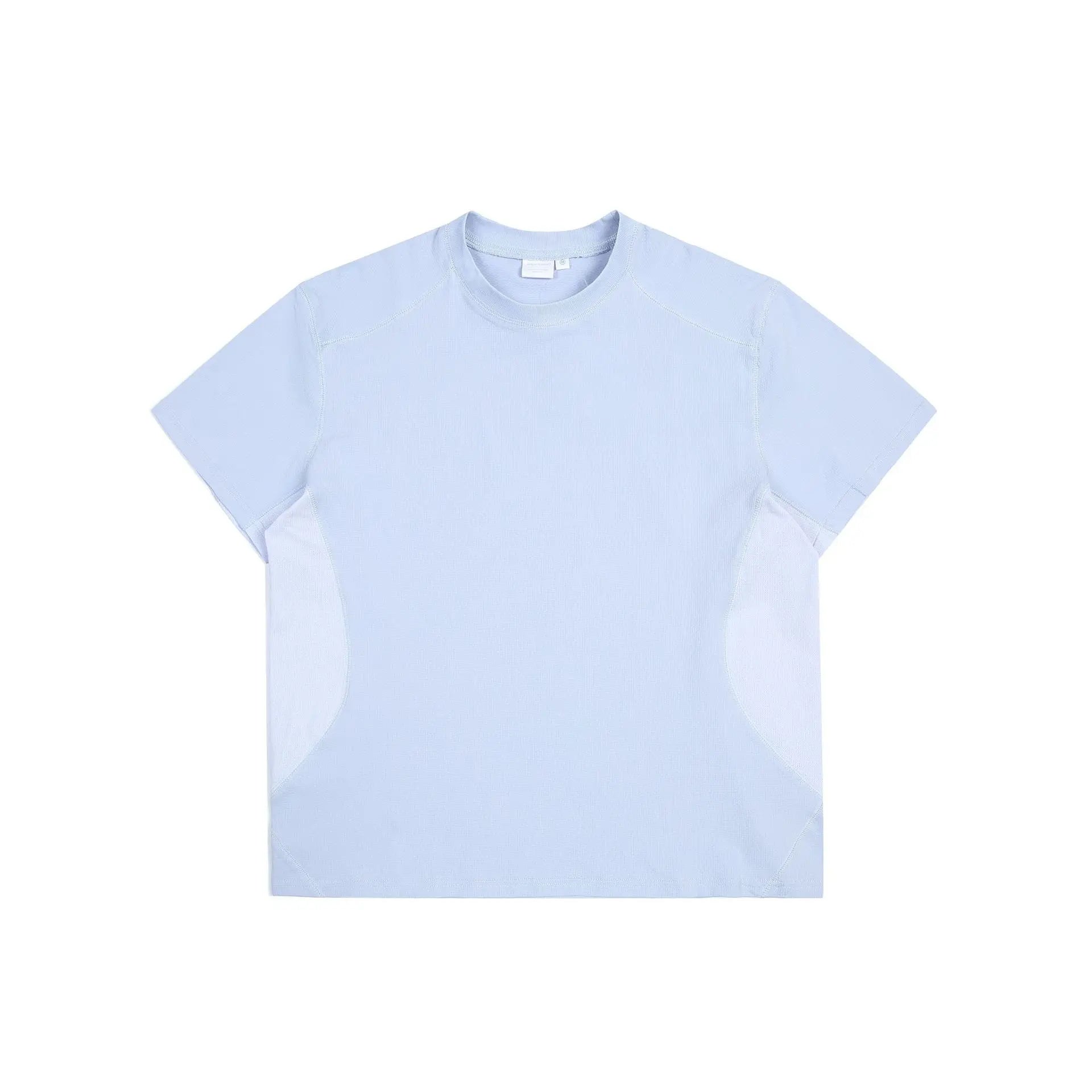 Patchwork Mesh O-neck T-shirt