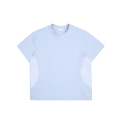 Patchwork Mesh O-neck T-shirt