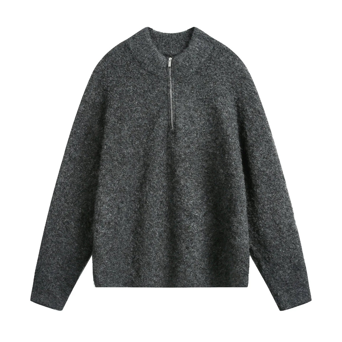 Solid Color Fashion Knitted Sweater